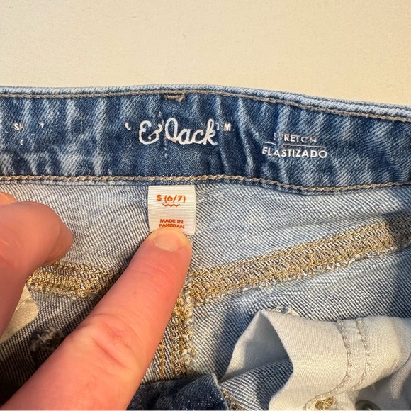 Old Navy Light Blue Denim Girls' Shorts and Cat and Jack denim shorts - Picture 4 of 15